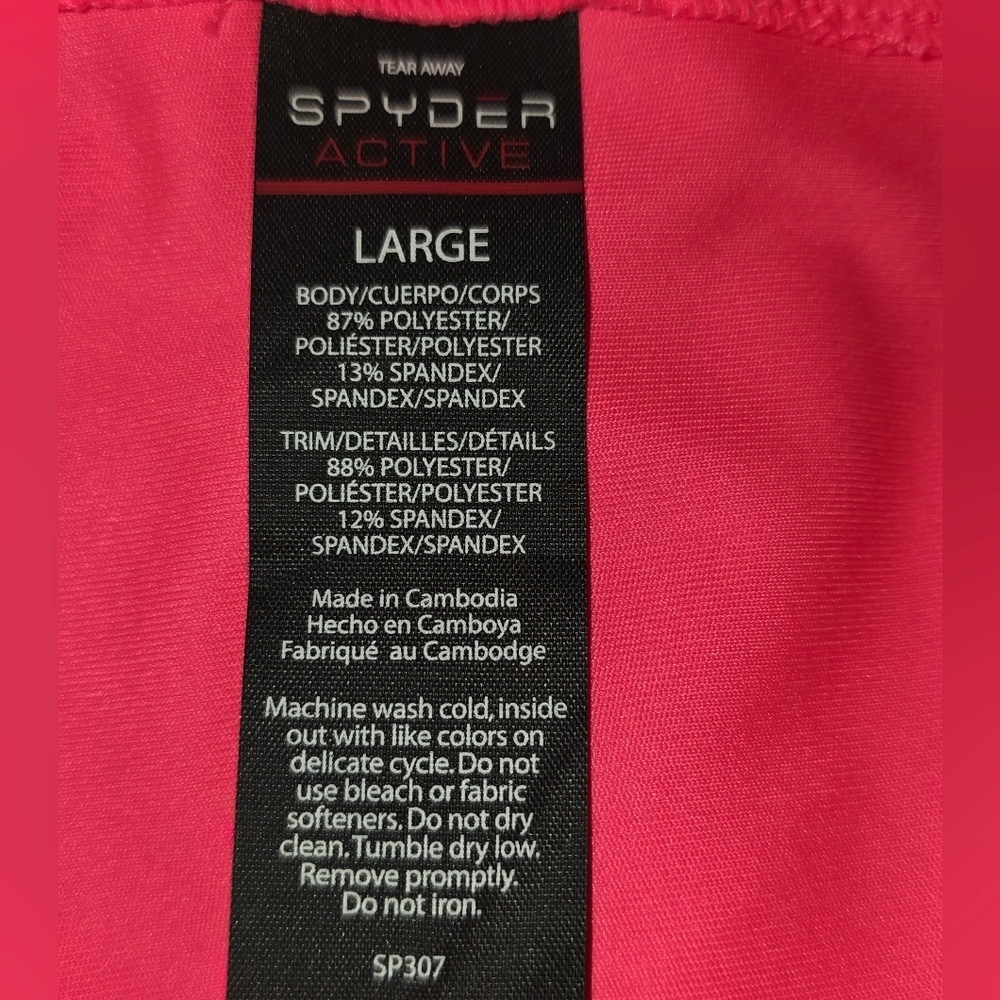Spyder Racer Back Tank Top Size Large - Picture 4 of 4
